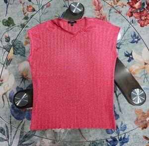Elementz Crimson Textured Knit Top
